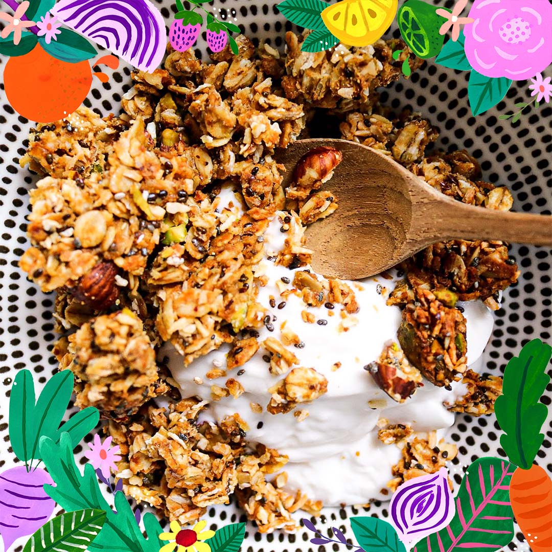 bowl of yoghurt and granola