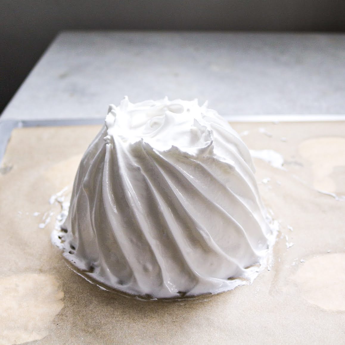 image of the design work on the meringue